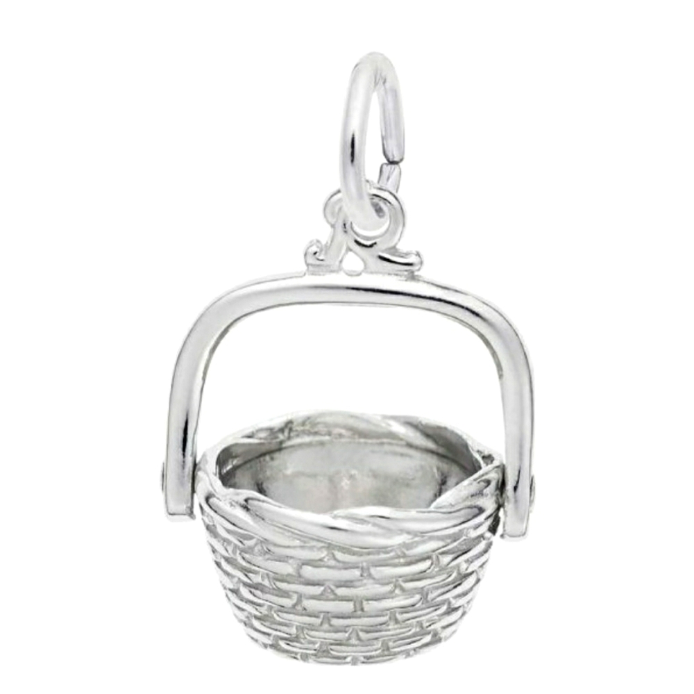 Sterling Silver Basket Charm by Rembrandt